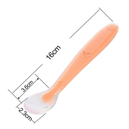 baby silicone spoons feeding dishes Tableware