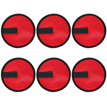 6 - piece set of 5.9 - inch lure wraps. Doubles as covers, gloves, hook protectors. Keeps anglers safe while fishing.