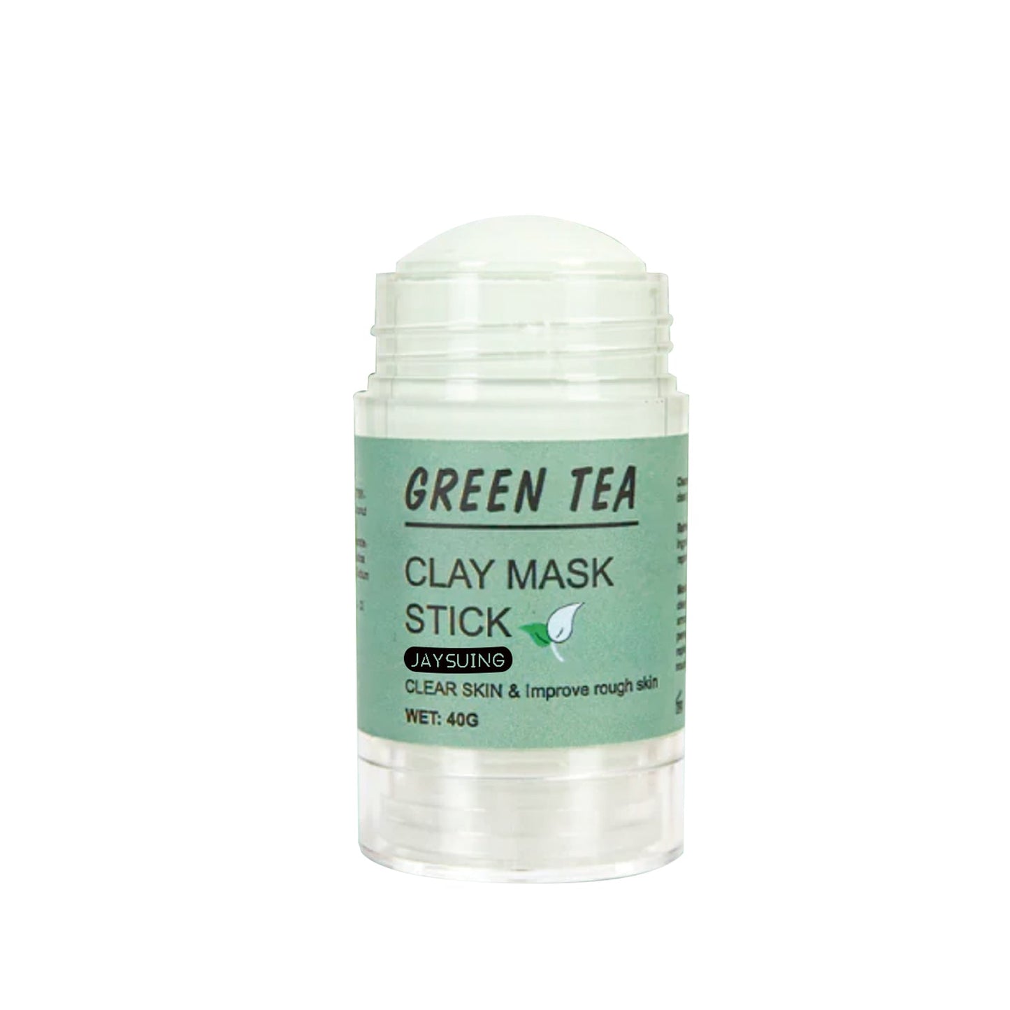 Green Tea Clay Mask Stick, Cleans Tightens Pores Lightens Spots And Removes Blackheads Mud Film Stick