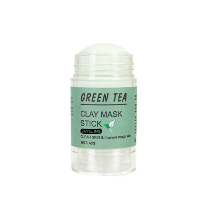 Green Tea Clay Mask Stick, Cleans Tightens Pores Lightens Spots And Removes Blackheads Mud Film Stick