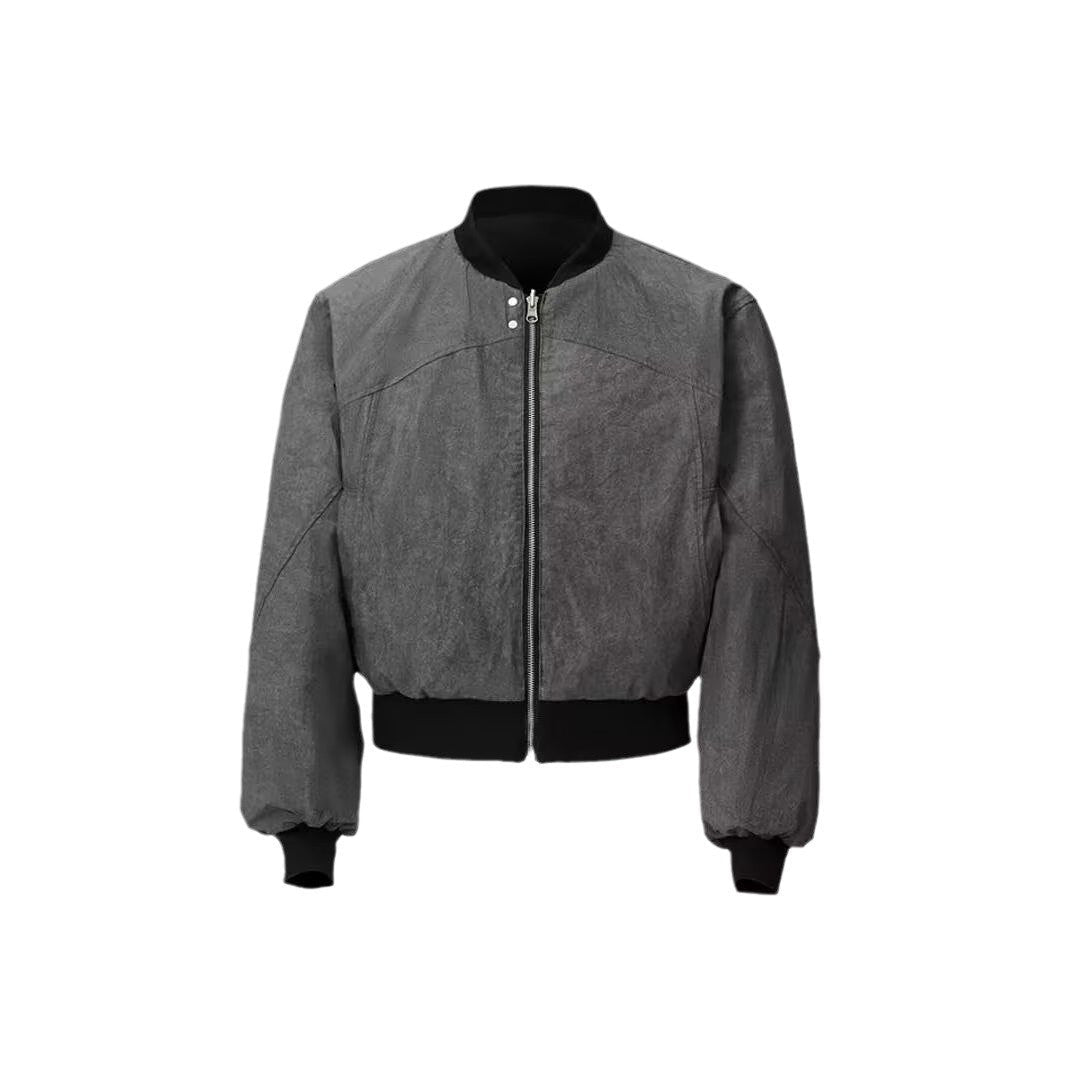 Short Double-sided Niche Retro Design Casual Baseball Collar Jacket