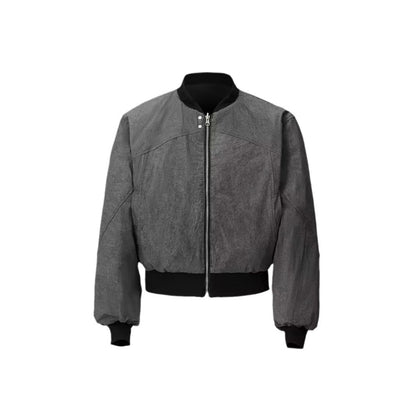 Short Double-sided Niche Retro Design Casual Baseball Collar Jacket