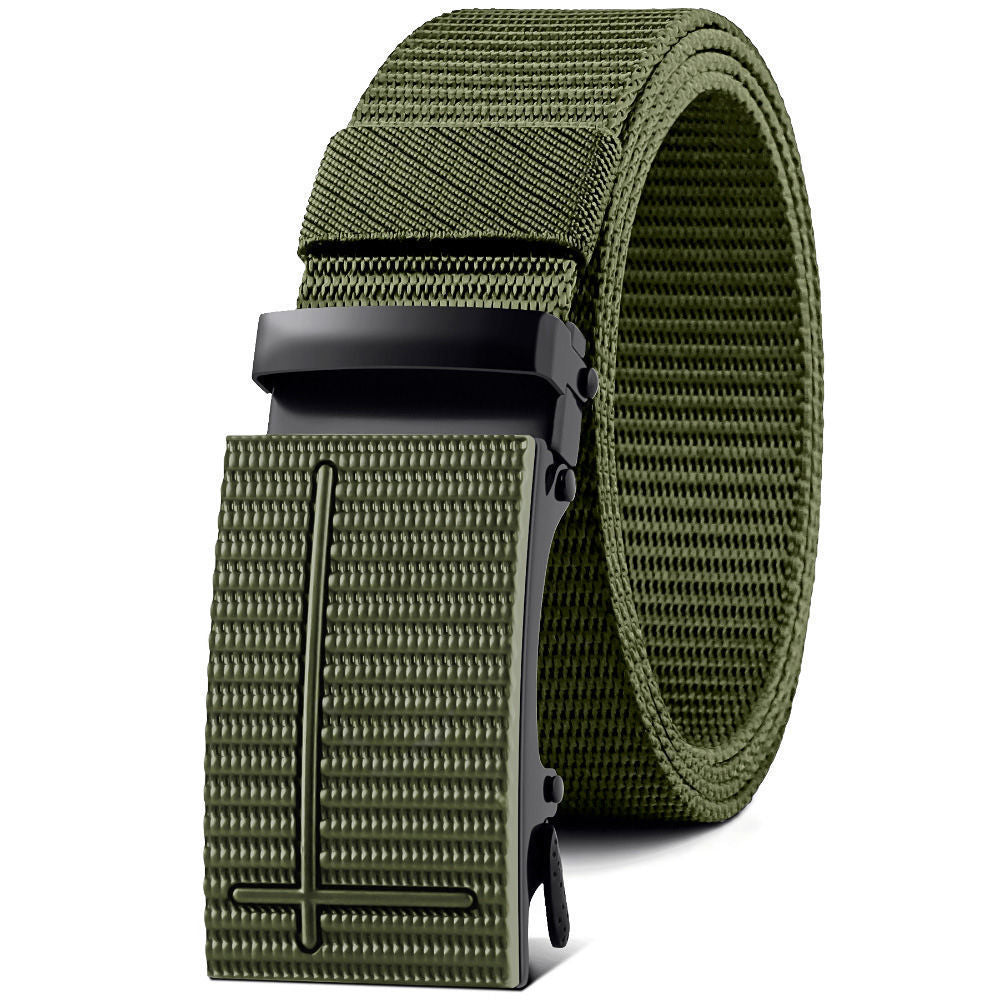 Nylon Waistband Men's Automatic Canvas Belt