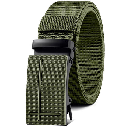 Nylon Waistband Men's Automatic Canvas Belt