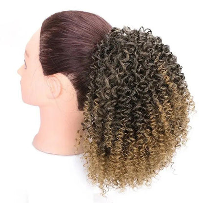 African Drawstring Small Curly Wig