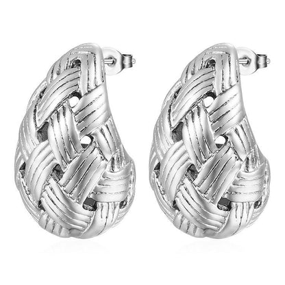 Women's Fashion Stainless Steel Droplet Earrings