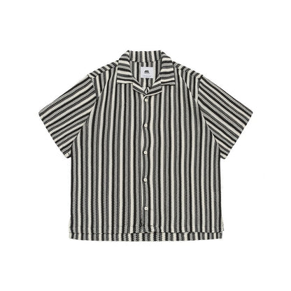 Shirt Men's Loose Short Sleeve Jacket