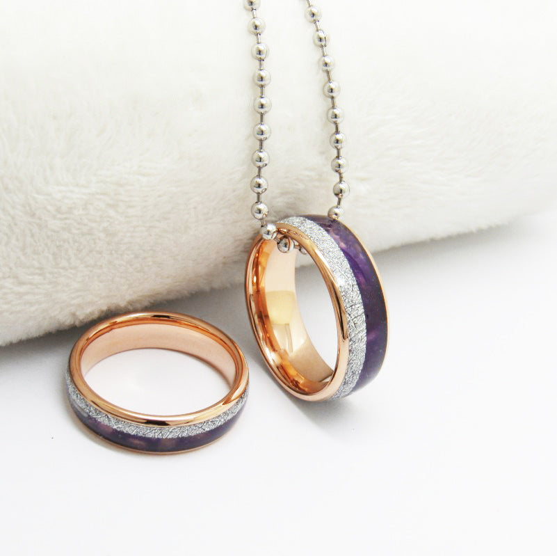 Rose Gold Lapis Lazuli Couple Rings
