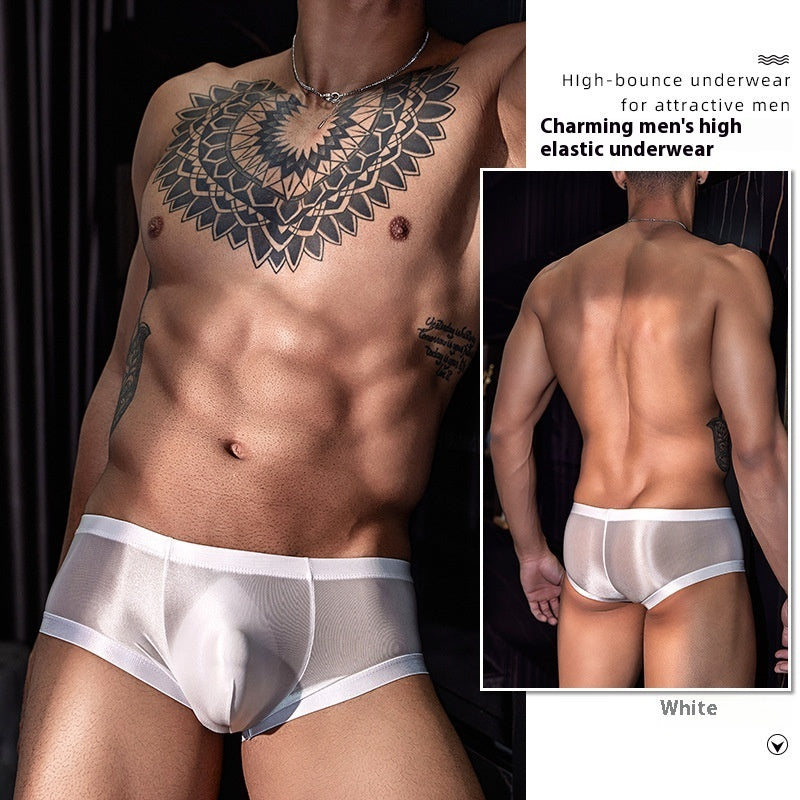 Men's Ultra-thin Silky Transparent Tempting Sexy Seamless Underwear