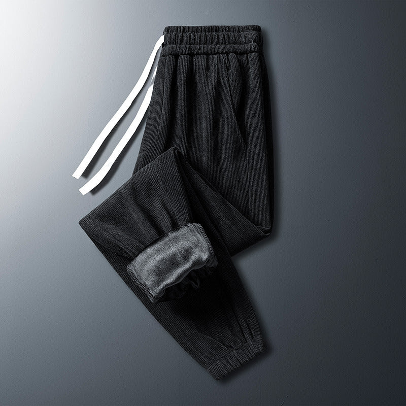 Men's Corduroy Plush Sanitary Pants