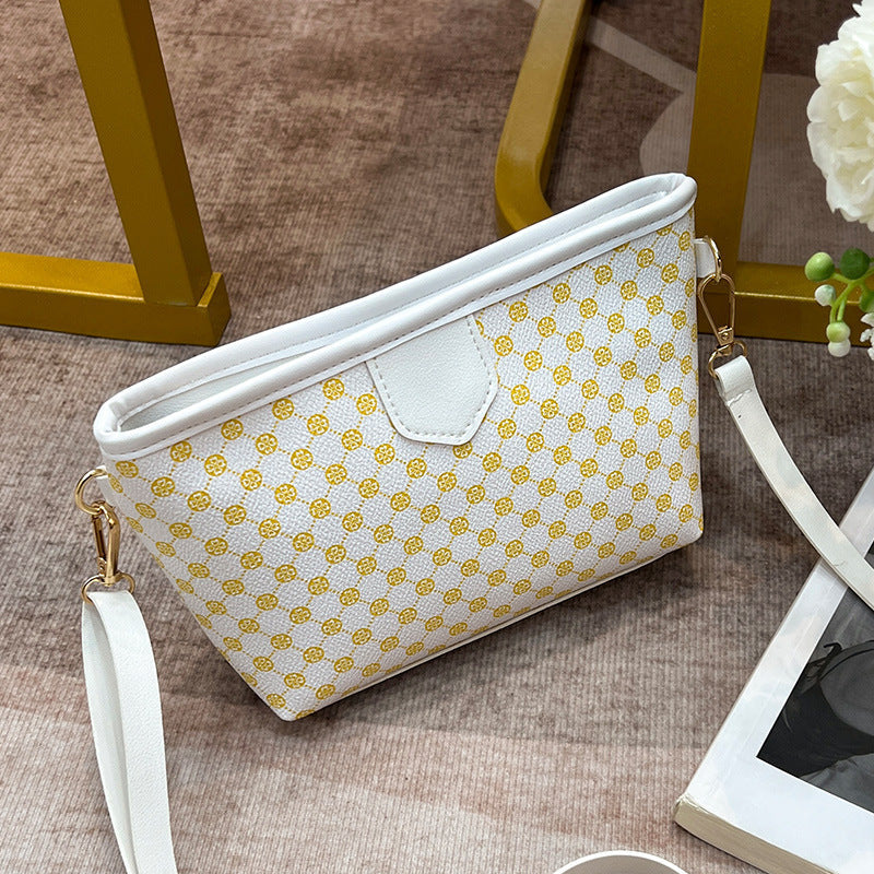 Contrast Color Crossbody Small Square Bag