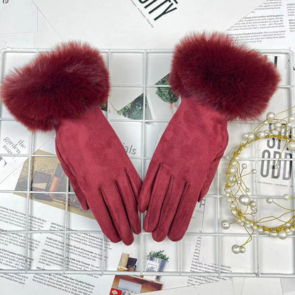 Women's Winter Riding Fleece-Lined Gloves