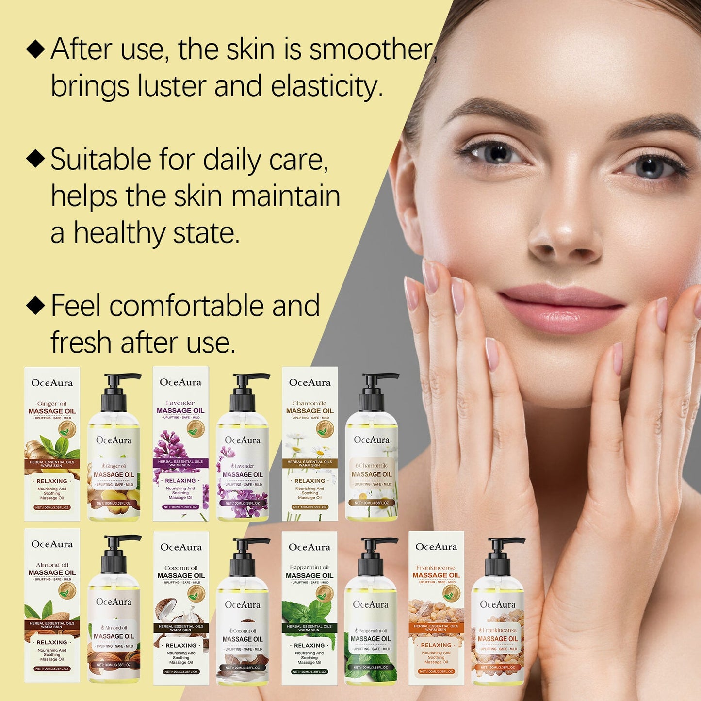 Coconut Oil Body Essential Oil Hydrating And Moisturizing Body Moisturizing Massage Essential Oil