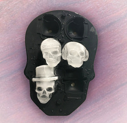 3D Skull Silicone Mold for Ice, Soap, and Chocolate