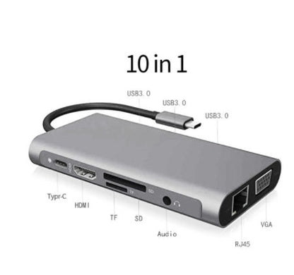 USB-C to HDMI 10-in-1 Expansion Dock