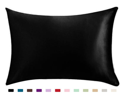 Satin Solid Color Pillowcase