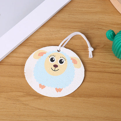 Compressed Wood Pulp Cotton Sponge Dish Washing Brush Non-Stick Oil Kitchen Sponge Wipe Cartoon Dish Washing Scrub Dish Towel