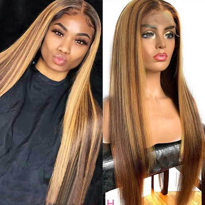 Front Lace Human Hair Wig 4/27T