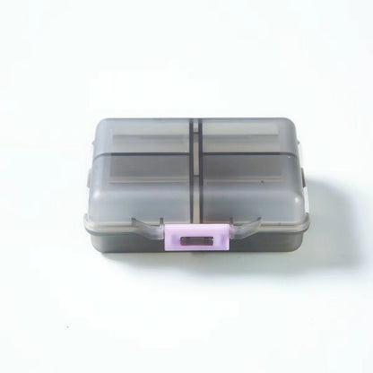 Portable travel medicine box, dustproof sealed small medicine box for the elderly, mini storage box