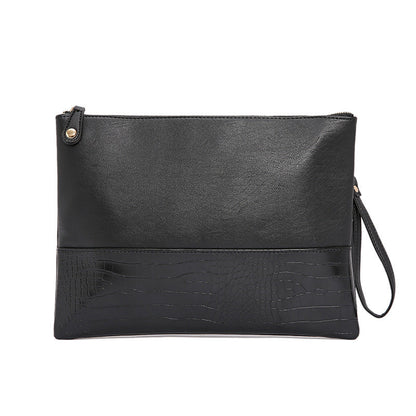 Men's Crocodile Pattern Crossbody Clutch