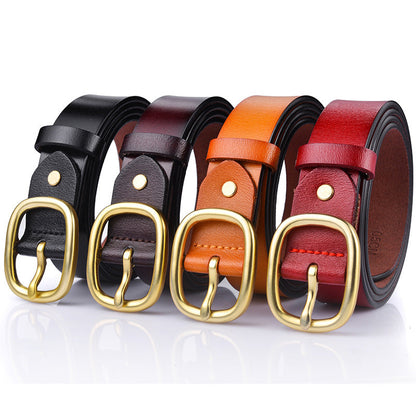 Women's New Genuine Leather Belt