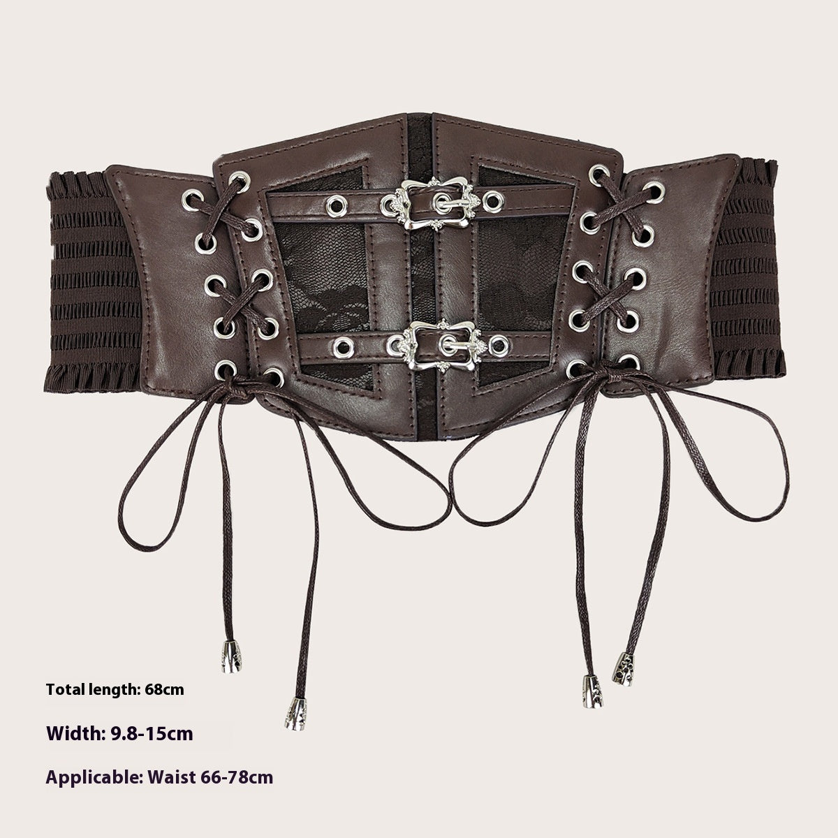 Vintage Lace Strap Elasticated Waist Belt