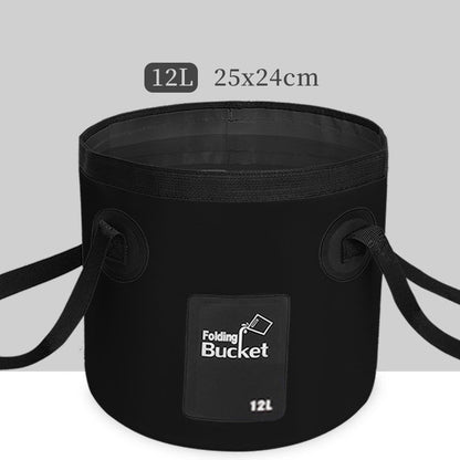 Outdoor portable collapsible water basin