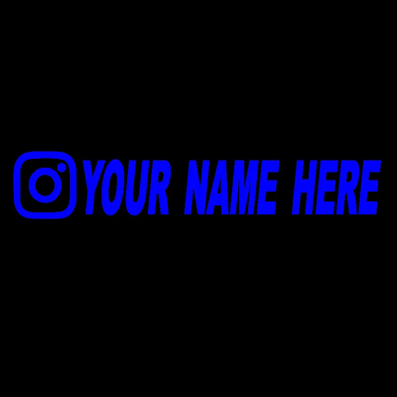 Custom username car stickers personalized Instagram motorcycle vinyl stickers