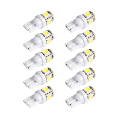 10PCS Led Car DC 12v Lampada Light T10 5050 Super White 194 168 w5w T10 Led Parking Bulb Auto Wedge Clearance Lamp