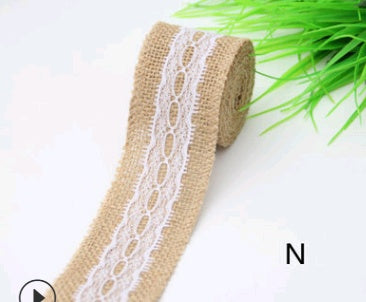Lace Linen Roll, 5CM Wide, DIY Christmas Decor