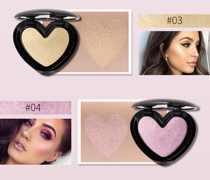 Gold Glow Palette: Face Contour & Highlighter with Shimmer Bronze Powder