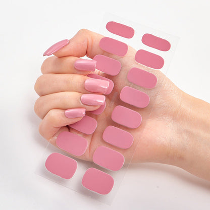 Nailart Sticker Pure Solid Color Self Adhesive