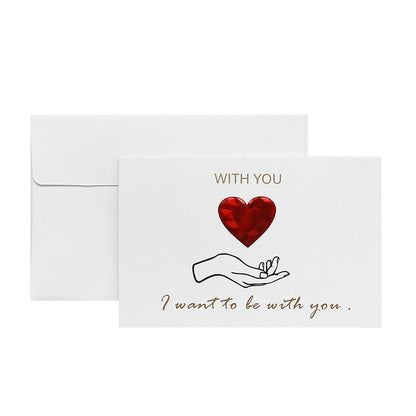 Red Heart Greeting Card Forever Love