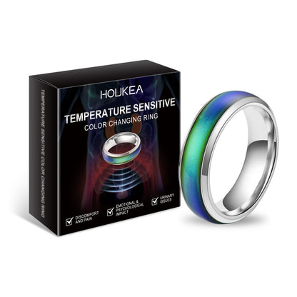 Color Changing Ring Everyday Portable Stylish Elegant Accessory Men's Body Care Ring