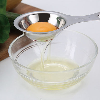 Stainless steel egg separator