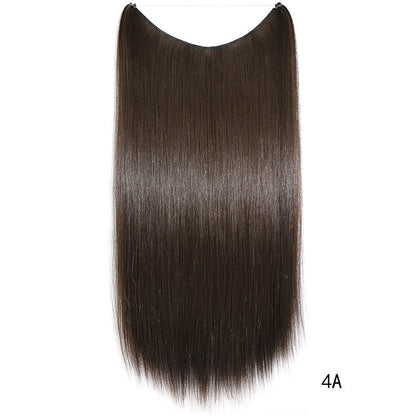 22 Inch Invisible Wire Hair Extensions Synthetic