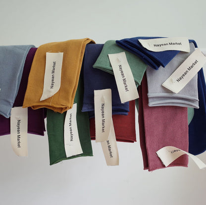 Candy Color Combed Cotton Tube Socks