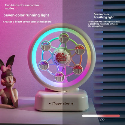 Ferris Wheel Bluetooth Speaker Rechargeable Music Box Atmosphere Table Lamp