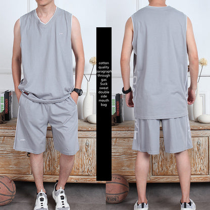 Casual Wear Sleeveless Thin Vest Running Wear Shorts Sportswear