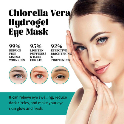 Chlorella Vera Hydrogel Eye Mask, Moisturizing Desalination Eye Grain Compact Fine Grain Soft Skin Hydrating Eye Mask