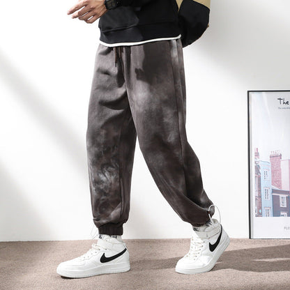 Men's Elastic Waist Drawstring Ankle Sweatpants