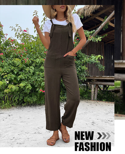 Summer Suspender Pocket Jumpsuit