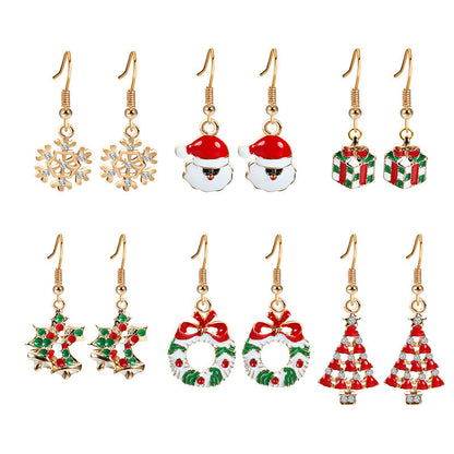 Christmas Earrings Set Christmas Tree