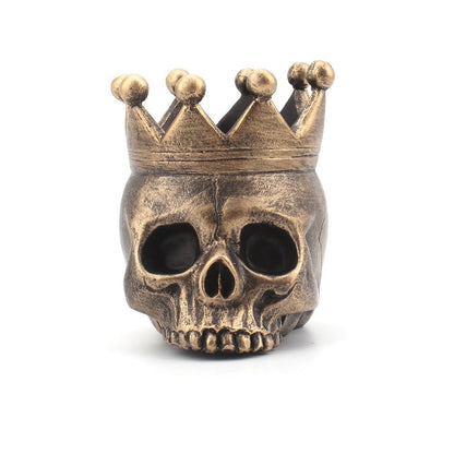 New resin crown skull candlestick candle base