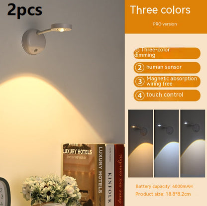 Smart Rechargeable Induction Lamp Wiring Free Punch-free Wall Lamp