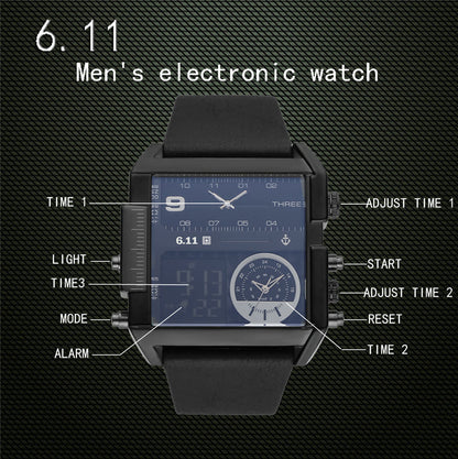 611 Date Countdown Waterproof Electronic Watch