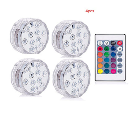 Light round candle lamp, LED for battery submersible lamp, waterproof candle lamp, decorative electronic candle lamp