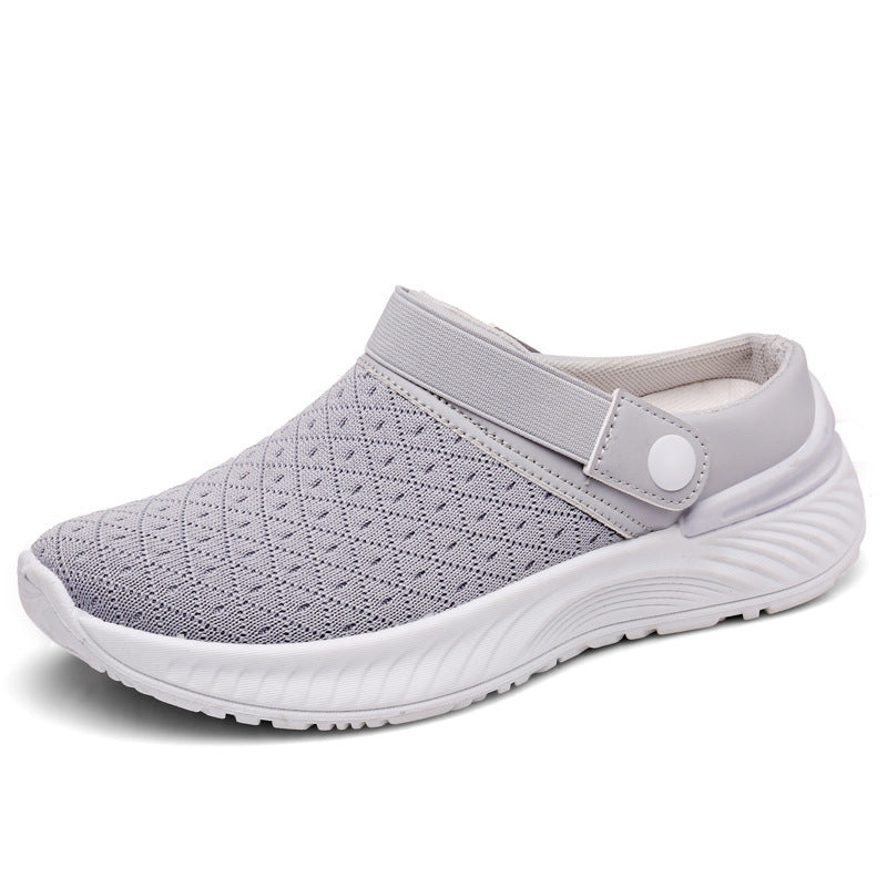 Breathable Mesh Stylish Semi-Slippers