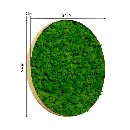 Round Framed Moss Wall Decor, only the Large