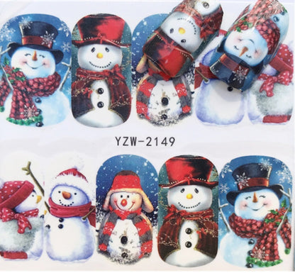 Christmas Water Transfer Nail Stickers